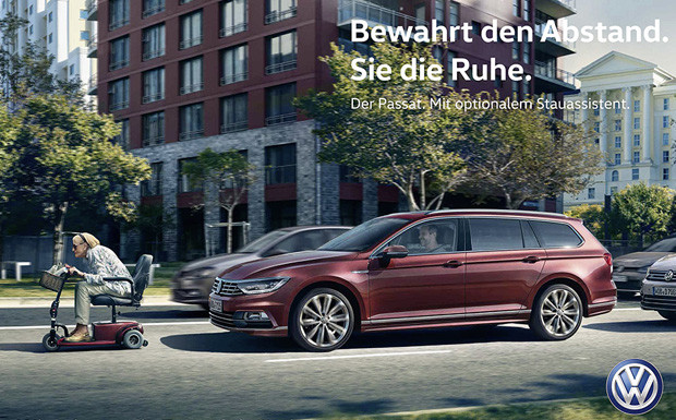 Volkswagen: Werbung gezielt im Stau