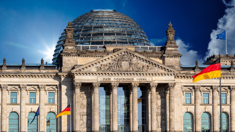 Der deutsche Reichstag in Berlin
