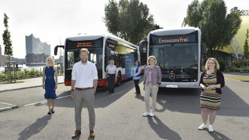 Elektromobilität: Die ersten E-Gelenkbusse für Hamburg