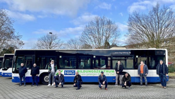 Ausbildung: Neue Busfahrer bei der NIAG