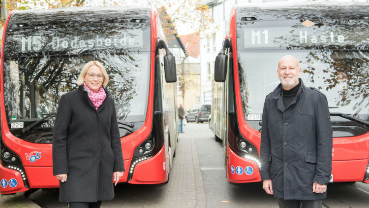 Osnabrück: Erstmals alle E-Gelenkbusse im Einsatz
