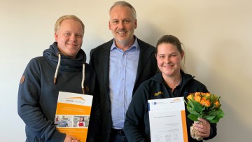 Karriere Tankstelle: Cynthia Näsemann und Nico Heinrichs von Jorczyk Energie
