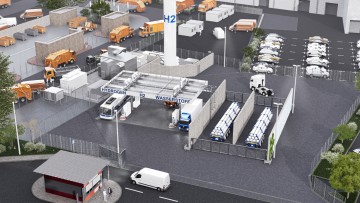 Das Projekt Wasserstoff Tankstelle Düsseldorf-Höherweg (Hy Light 3).