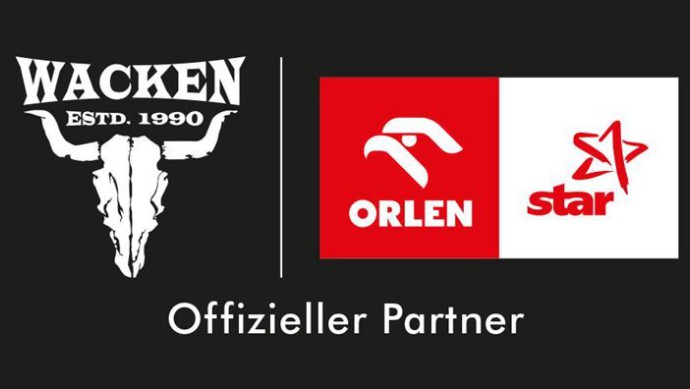 Die Logos von Orlen und Wacken Open Air