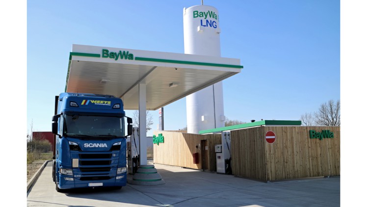 LNG-Tankstelle Baywa in Wolfsburg