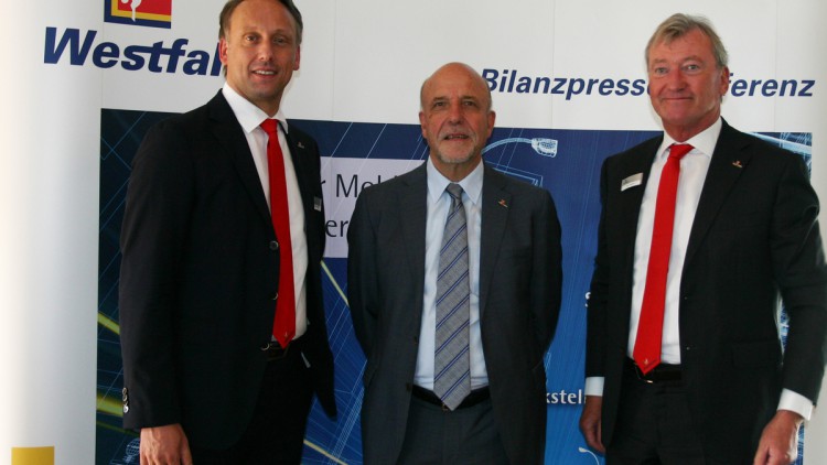 Westfalen AG: Torsten Jagdt (Vorstand Finanzen), Wolfgang Fritsch-Albert, Reiner Ropohl (Vorstand Vertrieb) 
