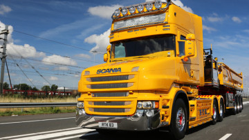 Showtruck: Scania-Hauber im Gelb-Fieber