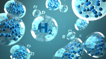 H2 Moleküle illustriert