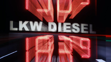 Tankstellen-Anzeige Lkw-Diesel