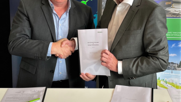 Die Verträge zwischen Hypion und Resato sind unterschrieben: Neumünster soll eine Wasserstoff-Tankstelle für schwere Lkw bekommen