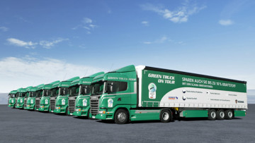 Green Truck auf Kundenfang