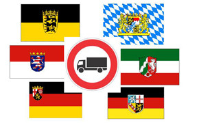Fronleichnam: LKW-Fahrverbot in sechs Bundesländern