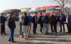 Streik der LKW-Fahrer in Italien geht weiter