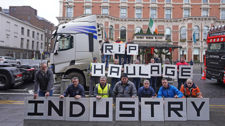 Protest Lkw-Fahrer, Irland