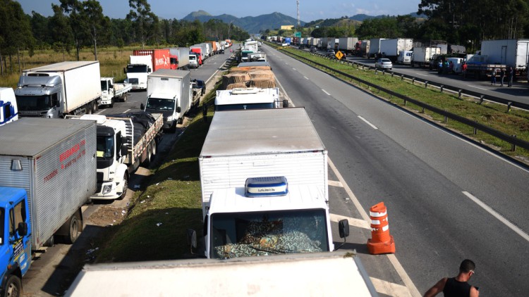 Streik der Lkw-Fahrer in Brasilien