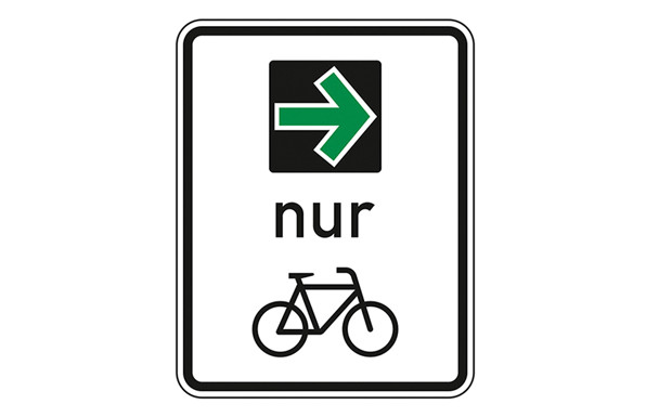 Verkehrssicherheit: Grünpfeil nur für Radfahrer?