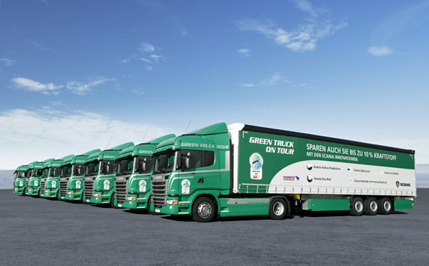 Green Truck auf Kundenfang