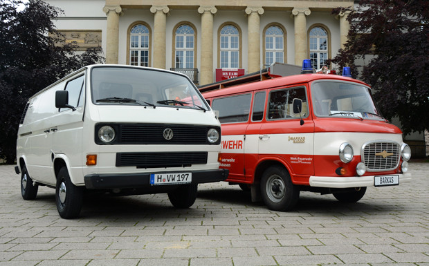 Vergleich Barkas vs. VW: Nostalgie-Treffen