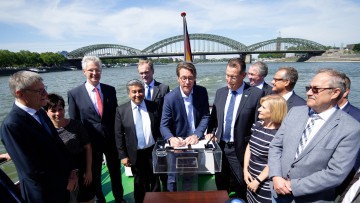 Aktionsplan Niedrigwasser Rhein, Andreas Scheuer
