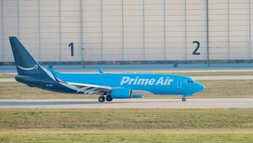 Amazon Air, Frachtflugzeug, Flughafen Leipzig-Halle