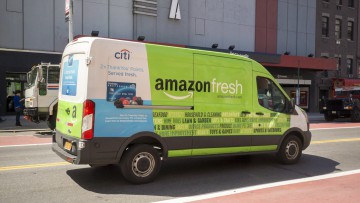 Amazon Fresh, Lieferwagen, USA