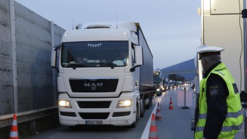 Blockabfertigung an der österreichischen Grenze
