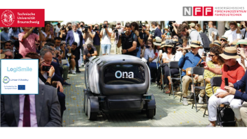 Am 22. März wurde ndie Projektergebnisse - ein kleiner Roboter ONA zwischen Publikum - am Niedersächsischen Forschungszentrum Fahrzeugtechnik (NFF) in Braunschweig dem Fachpublikum präsentiert.