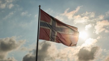 Die Fahne von Norwegen