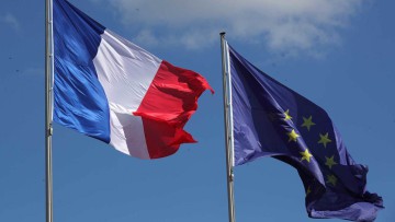 Flaggen, Frankreich, EU