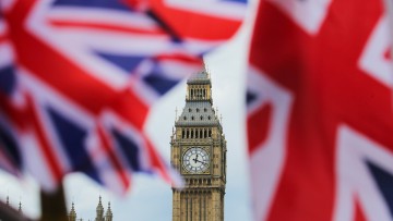 Großbritannien, Flaggen, Union Jack, Big Ben, Brexit