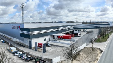 Luftaufnahme Logistikcenter von Group7 in Hamburg-Billbrook 