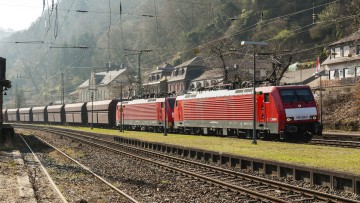Güterzug, Mittelrheintal