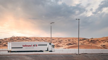 Der HellmannATS-Truck in der Wüste