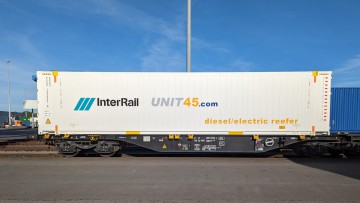 Reefer-Container von InterRail