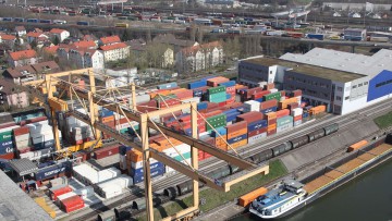 Containerterminal, Umschlagbahnhof Basel