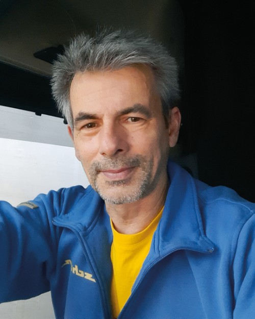 Salvatore Filippone, Berufskraftfahrer und Vorsitzender des Verdi-Kraftfahrerkreises Südhessen