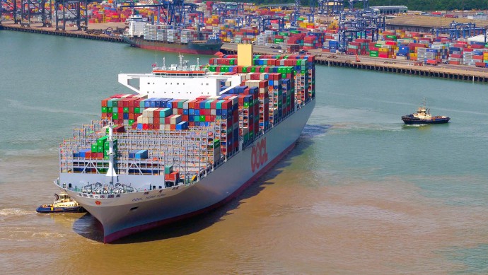 Die zehn größten Containerschiffe der Welt (2017)