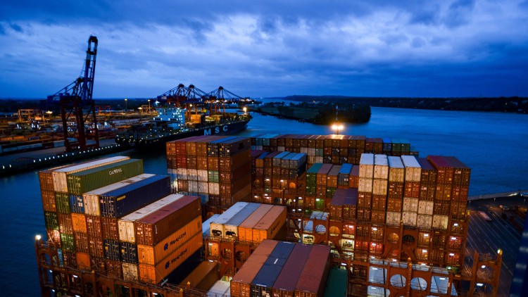 Containerterminal, Hafen Hamburg, Burchardkai