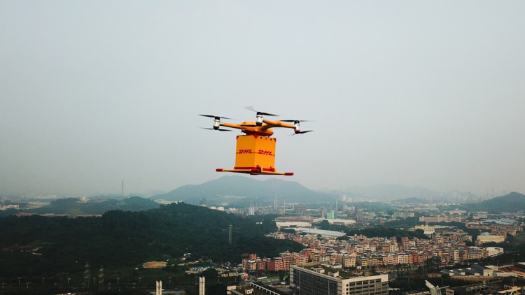 DHL Express, Drohne, EHang, China
