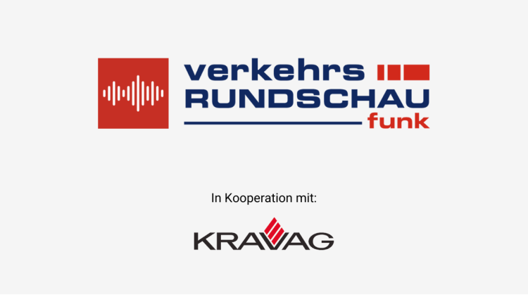 Logo VerkehrsRundschau Funk in Kooperation mit Kravag
